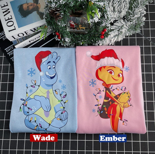 Ember and Wade couple sweatshirt for Christmas 2