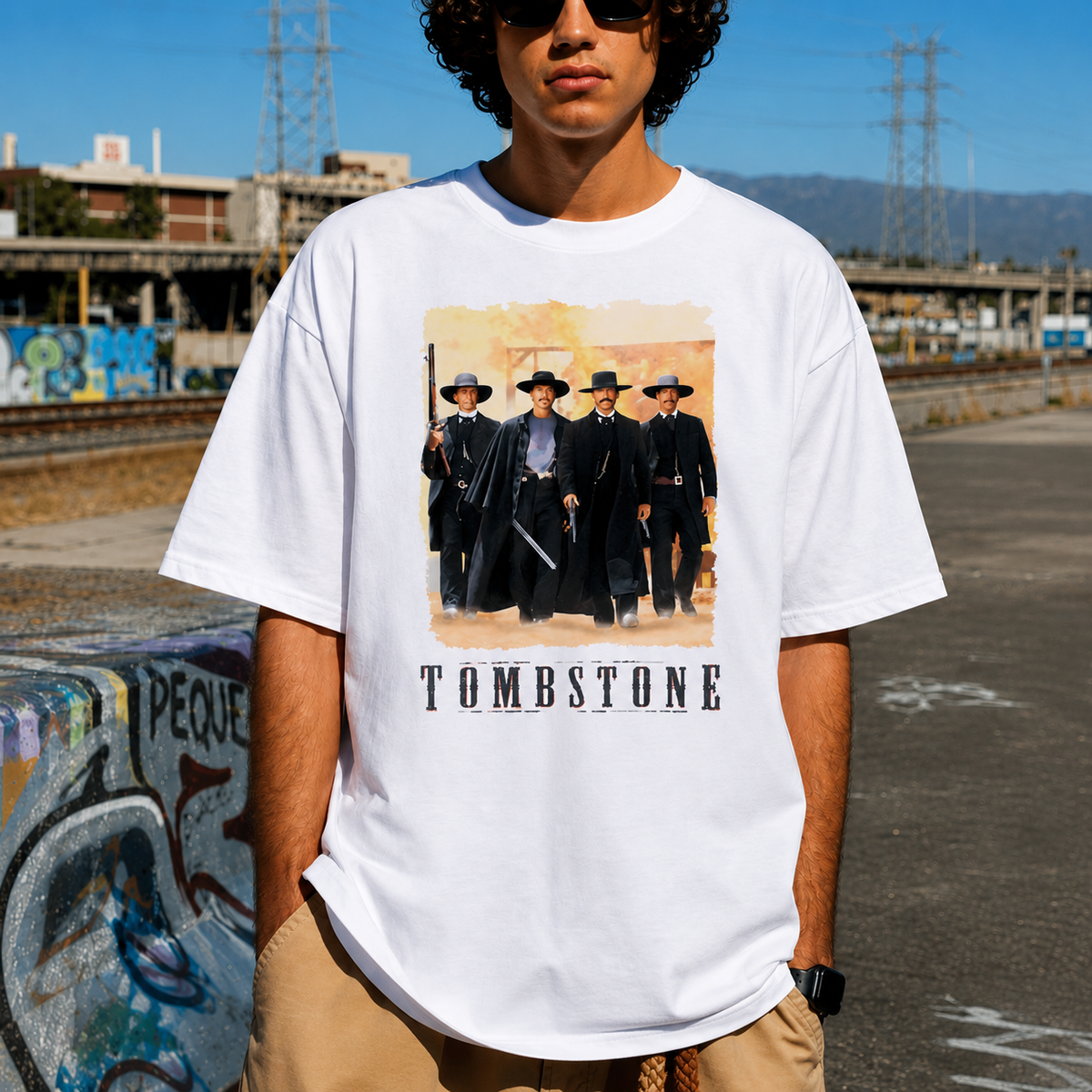 Tombstone Huckleberry Cowboy Movie Retro T-shirt Tee Gift New 2