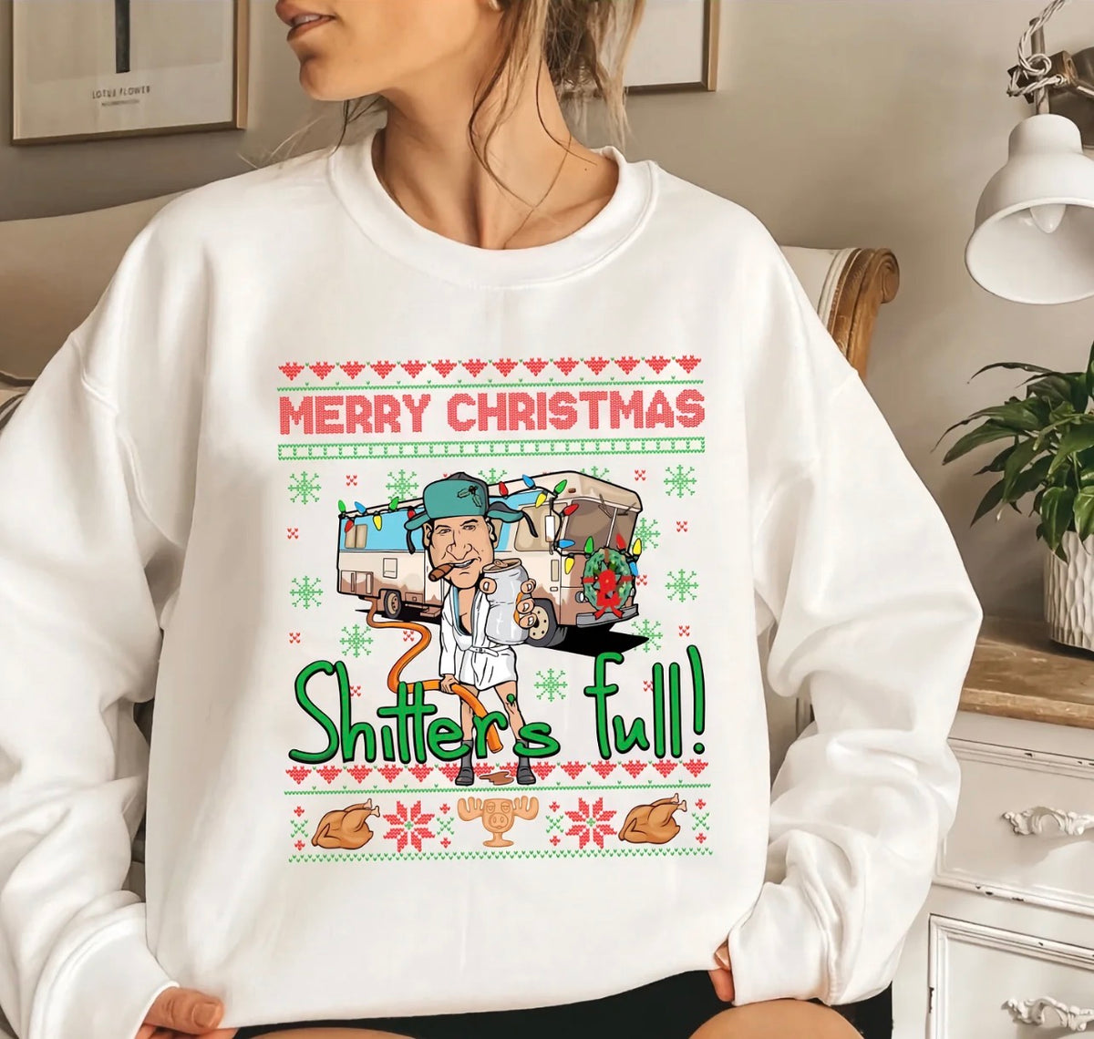 Shitters Full Funny Christmas Shirt