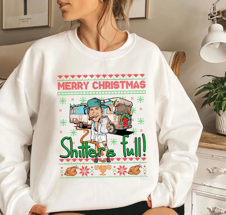 Shitters Full Funny Christmas Shirt