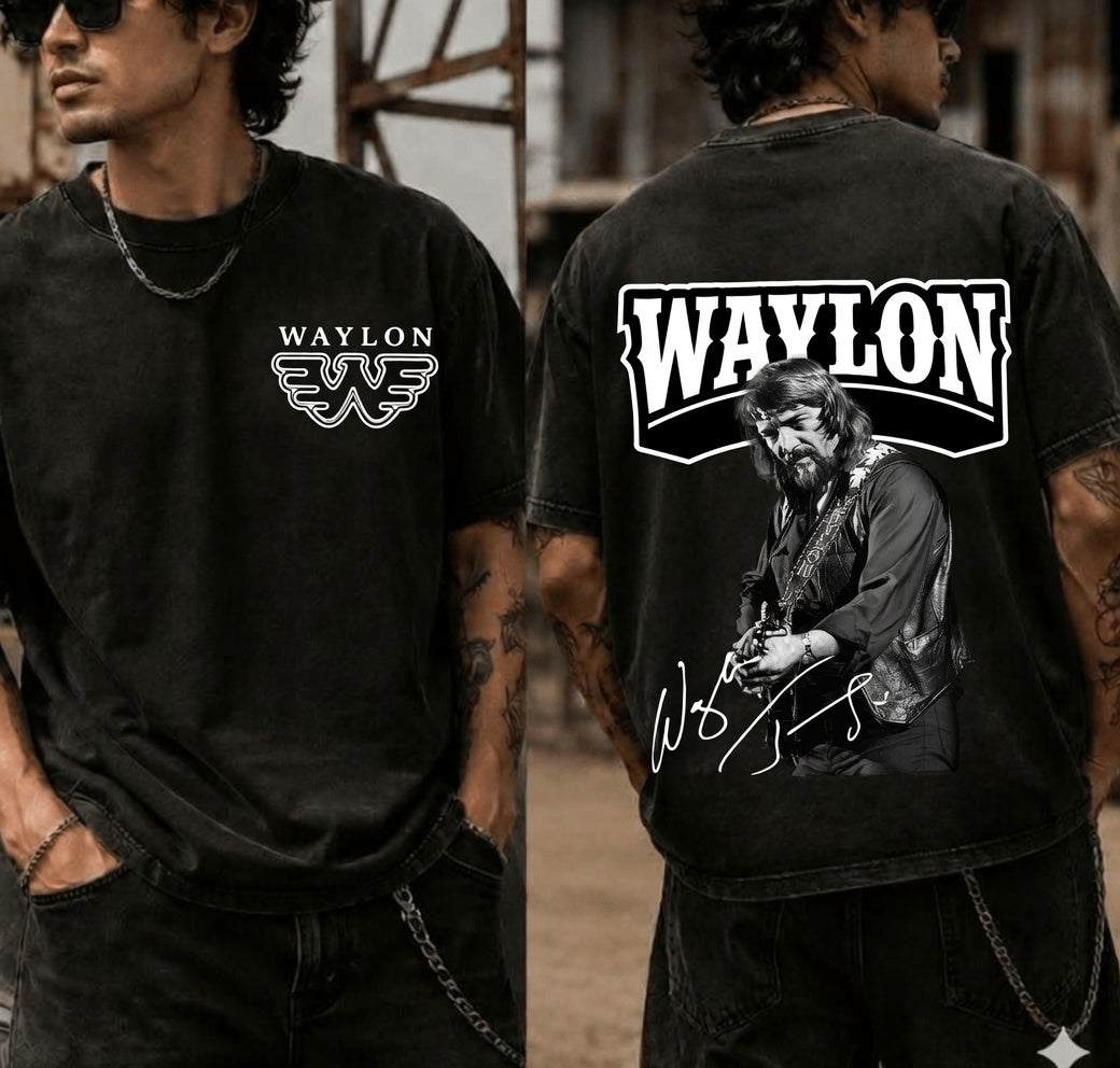 Waylon Jennings Ver 2 Signature Shirt, Country Music Shirt