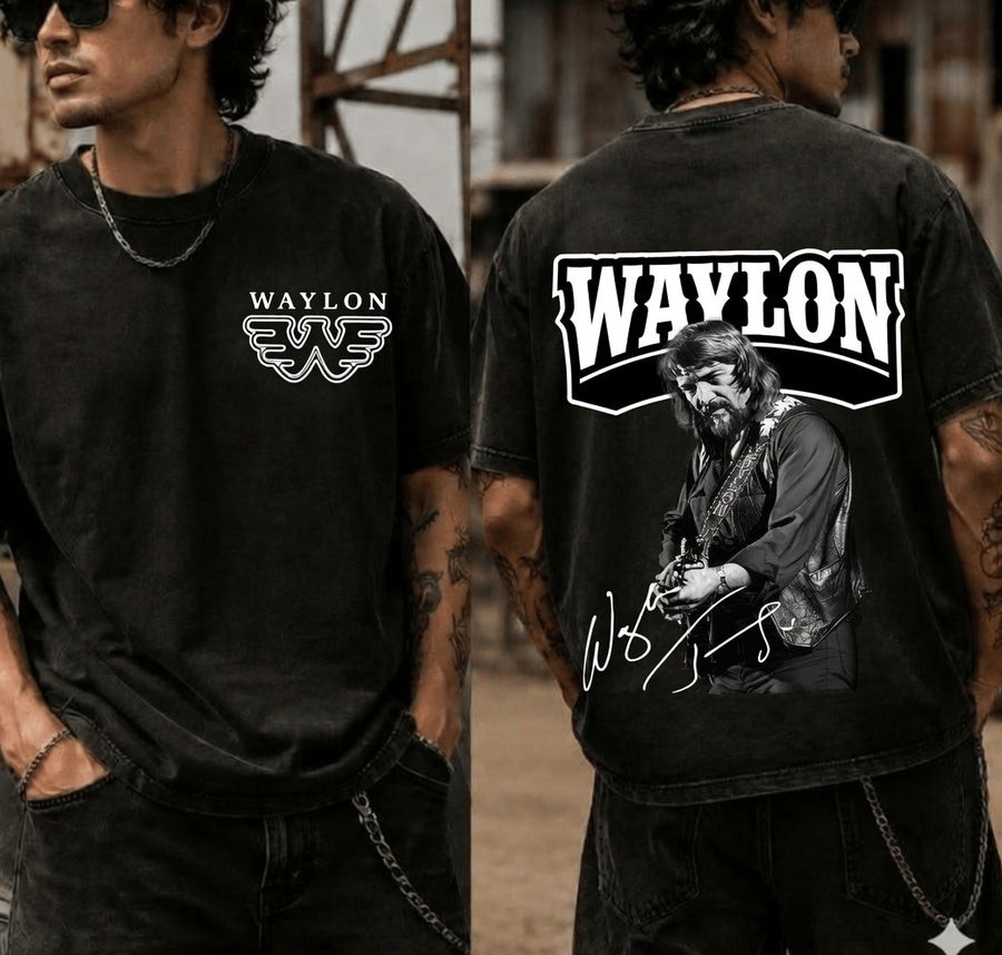 Waylon Jennings Ver 2 Signature Shirt, Country Music Shirt