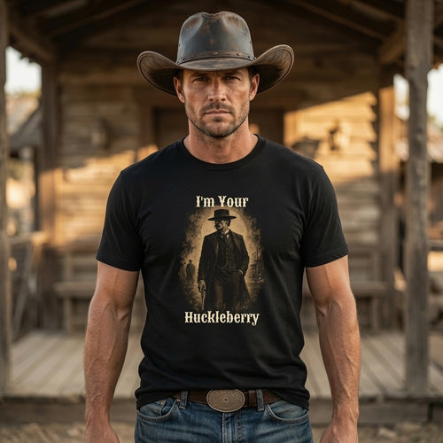 I’m Your Huckleberry Shirt, Vintage Doc Holliday Graphic Tee, Western Cowboy Retro T-Shirt, Tombstone Movie Quote Gift