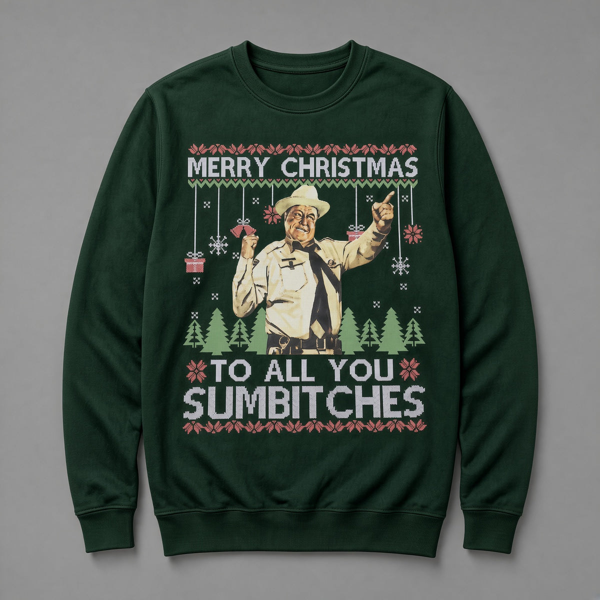 Merry Christmas Too All You Sumbitches Christmas Sweatshirt, Smokey And The Bandit Shirt 2