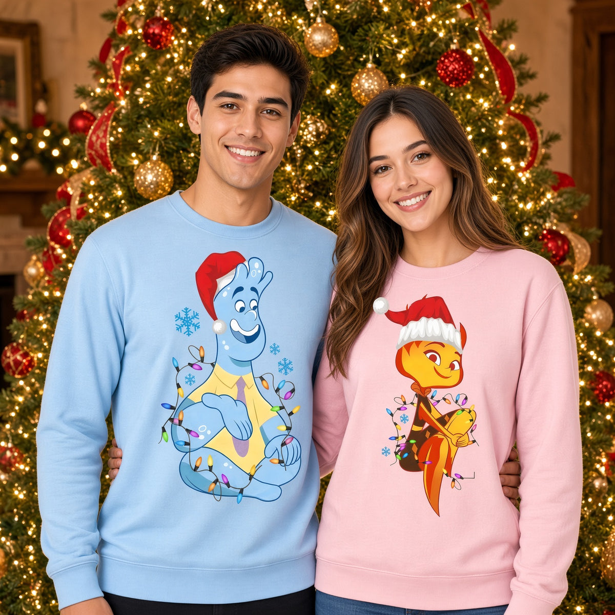 Ember and Wade couple sweatshirt for Christmas