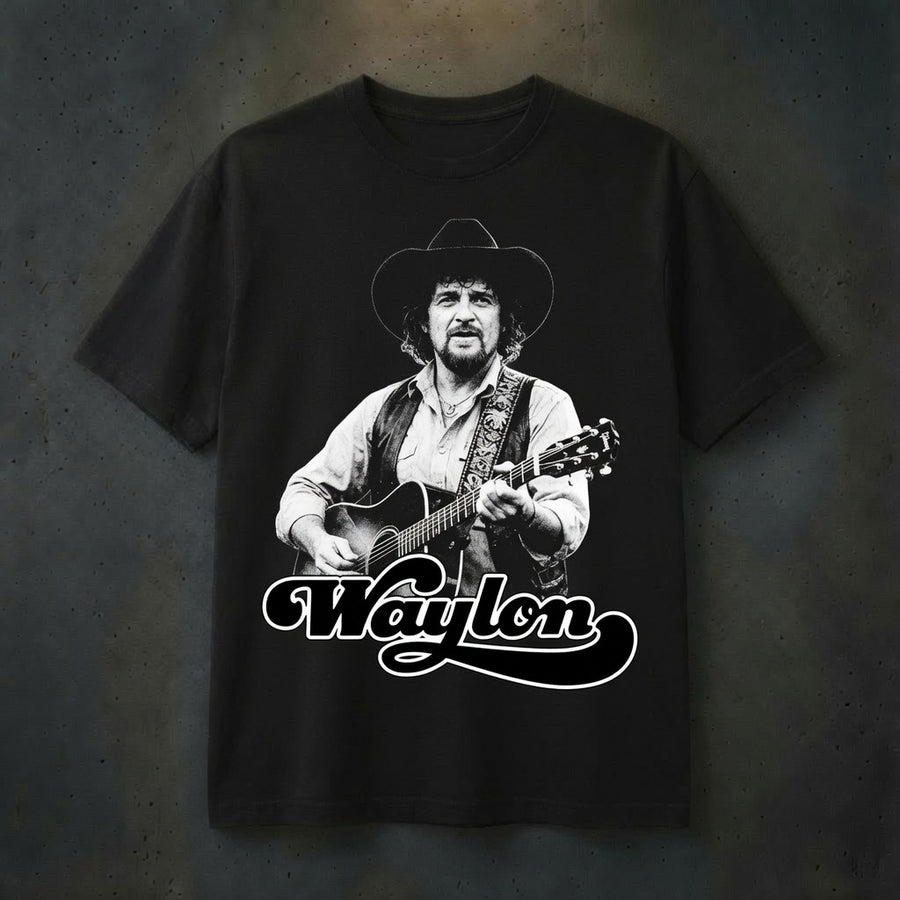 Retro Waylon Jennings Tee, Outlaw Country Music Shirt
