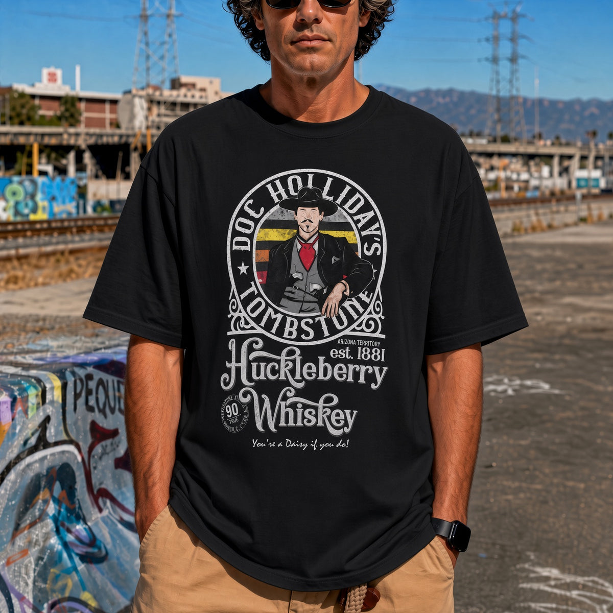 Doc Holliday – Huckleberry Whiskey, Tombstone T-Shirt