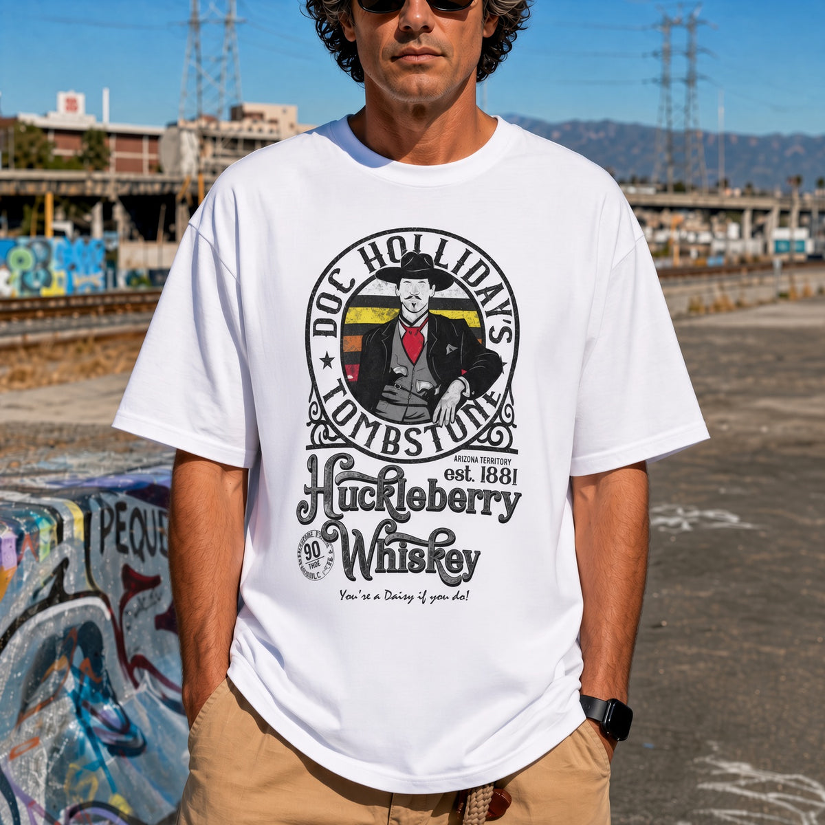 Doc Holliday – Huckleberry Whiskey, Tombstone T-Shirt
