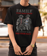 Family Is Not About Blood It’s About Who Has Your Back Novelty Vintage T-Shirt, Tombstone Shirt, Doc Holliday Shirt, Western Movie Shirt